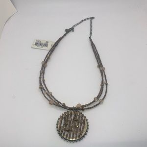 Cookie Lee  Genuine Crystal And Glass Beaded Necklace 93210. NWT